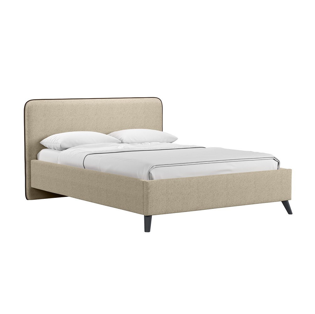 Миа 140 Кровать двойная НР Bravo light brown (бежево-коричневый), Лайт 10