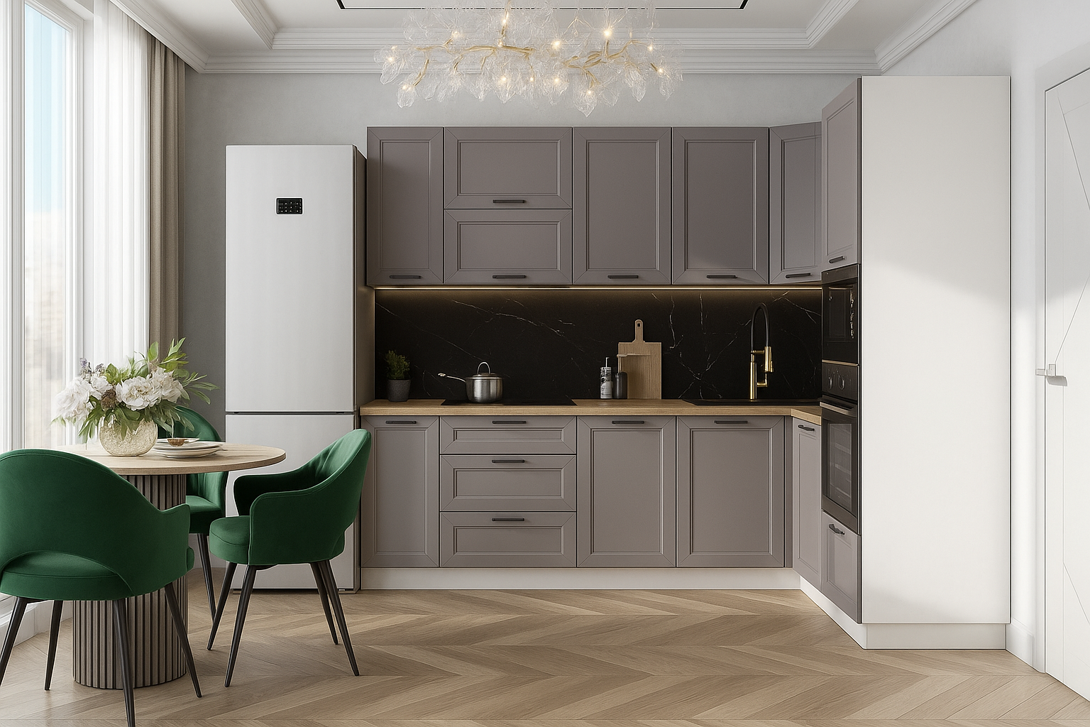 КГ Угловой Вектор 240*100 Грей в.17