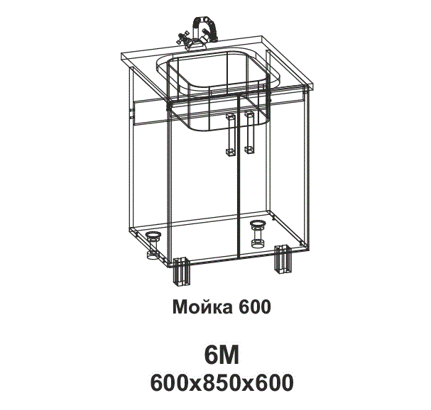 6М Мойка 600 Кантри