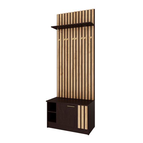 Фото Тумба с вешалкой Кано 800 КПТВ-2, Венге, Дуб крафт золотой