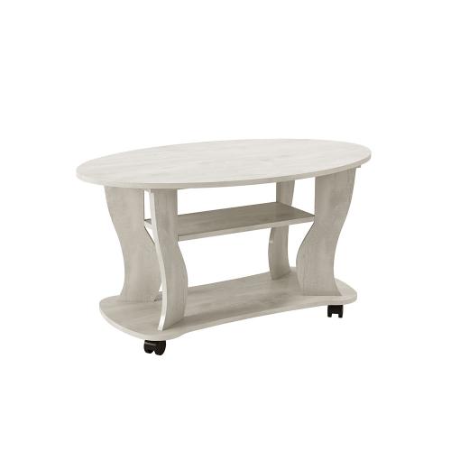 Фото Стол журнальный Сатурн-М05, Бетон пайн белый