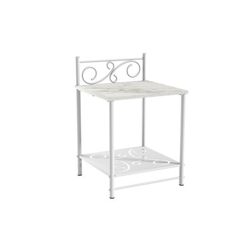 Фото Тумба прикроватная Ницца 42.42, Мрамор белый