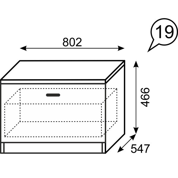 Фото Тумба прикроватная с ящиком Принцесса 19