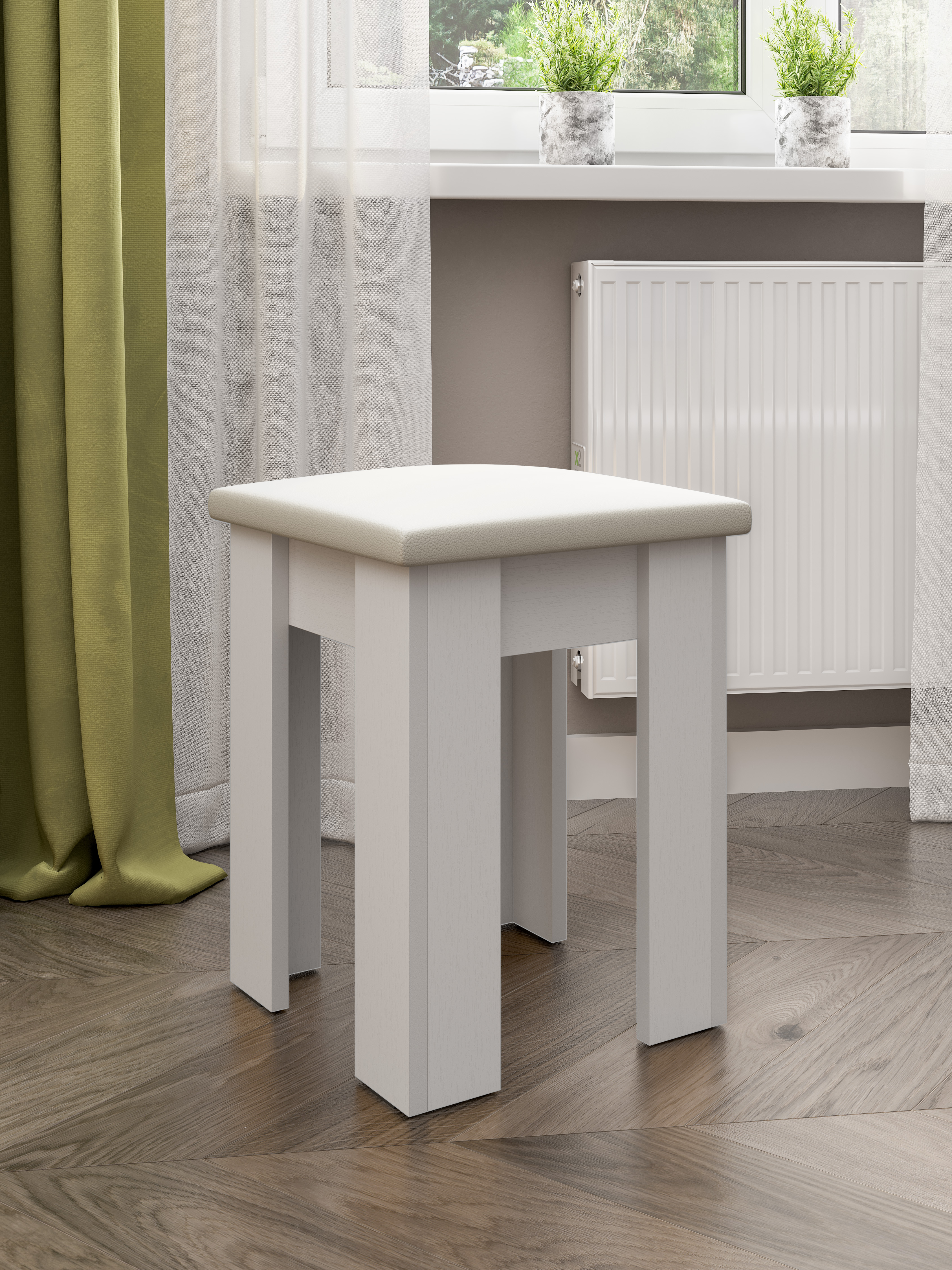 Фото Табурет №1, Белый