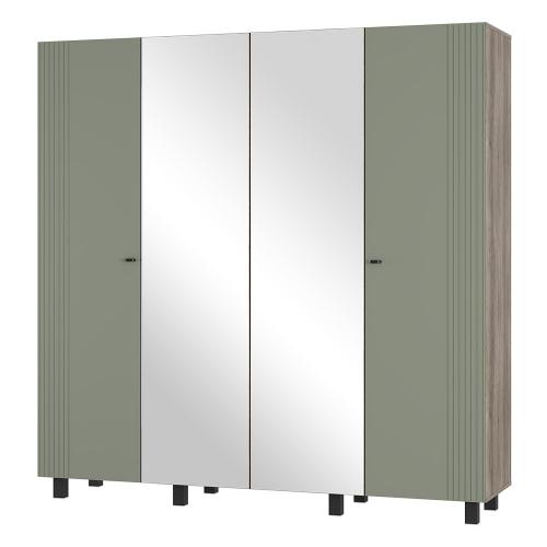 Фото Шкаф четырехстворчатый Олива ШК-13, Дуб каньон/MF12