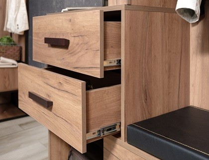 Фото Тумба для обуви высокая Nature 89, дуб табачный