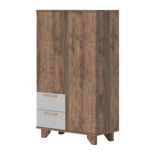 Фото Ньёрд ТВ Тумба 1501.4 Дуб Самдал / Белый софт матовый