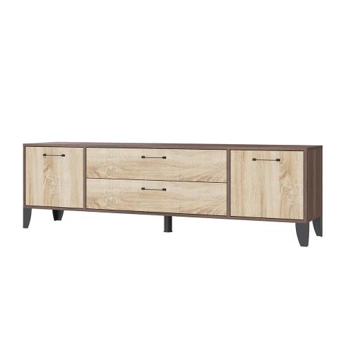 Фото Тумба под телевизор Парус-13, Ясень шимо, Дуб сонома