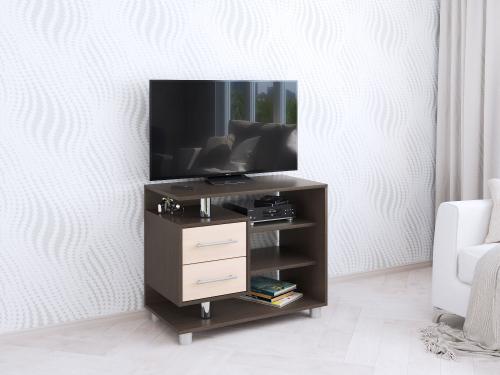 Фото Тумба под телевизор узкая 011 (2я), венге/дуб молочный