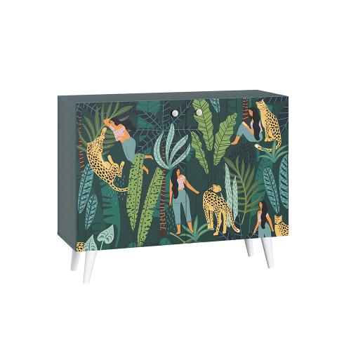 Фото Комод Либера 16.230.01, Бензин, Белый шагрень