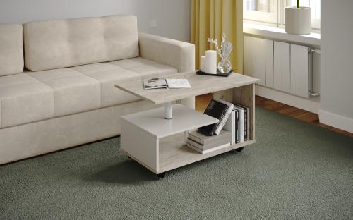 Фото Журнальный стол Консул-5, Дуб крафт серый, кашемир