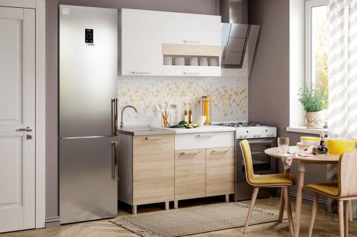 Фото Кухня Айсбери 1,2м ,Белый, Дуб сонома