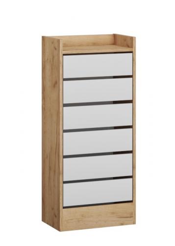 Фото Обувница высокая Ямайка ЯПТ-1, дуб крафт/белый