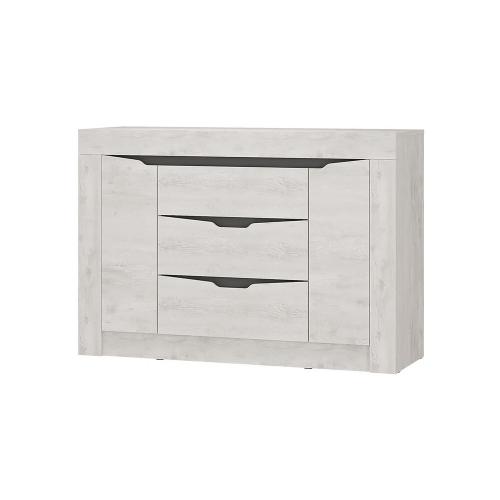 Фото Комод Леонардо КМ-12, Бетон пайн светлый, Графит