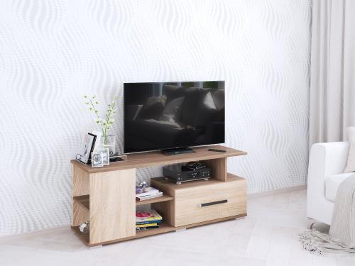 Фото Тумба под ТВ Парус 4, ясень шимо/дуб сонома