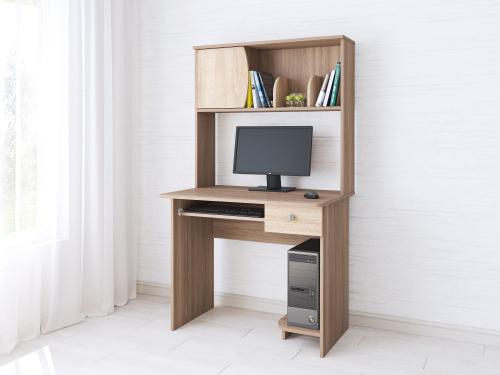 Фото Стол компьютерный Грета-4, ясень шимо