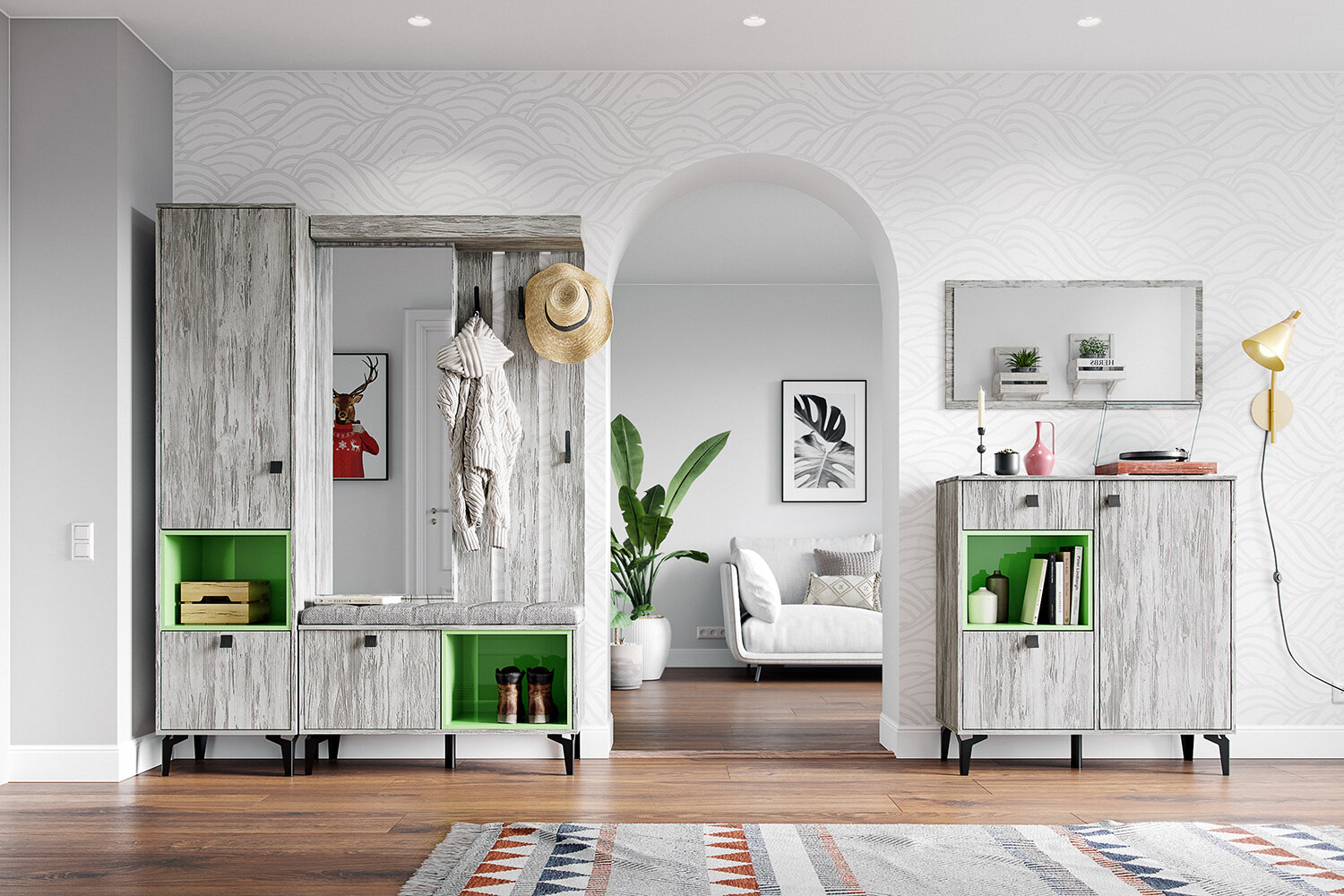 Фото Прихожая Милан. Комплект 3 Фото Прихожая Милан. Комплект 3