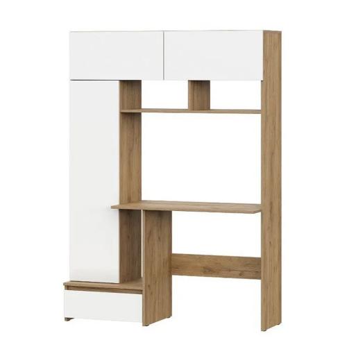 Фото Стол компьютерный Некст 1, Дуб Золотой, Белый