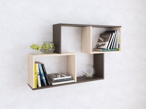 Фото Полка навесная ПН-3, венге/дуб молочный