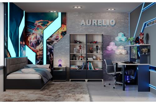 Фото Детская Аурелио. Комплект 2, Антрацит, Блеквуд сатиновый