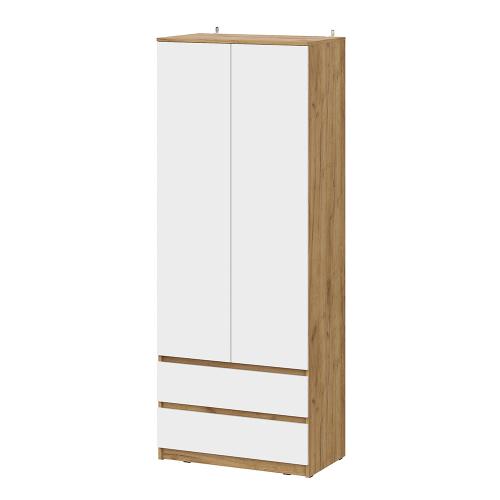 Фото Шкаф для одежды и белья Денвер, Дуб золотой, Белый