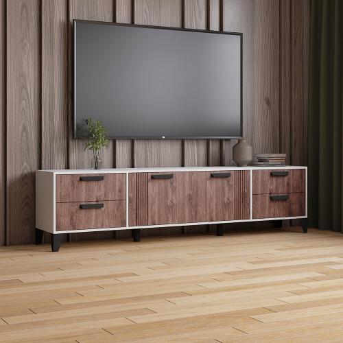 Фото Тумба ТВ Парус-12, белый / палермо бруно