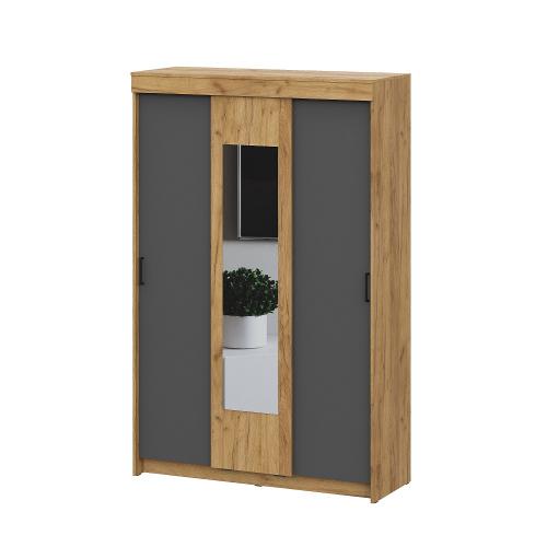 Фото Шкаф-купе Вена ШК 101, Дуб золотой, Графит серый