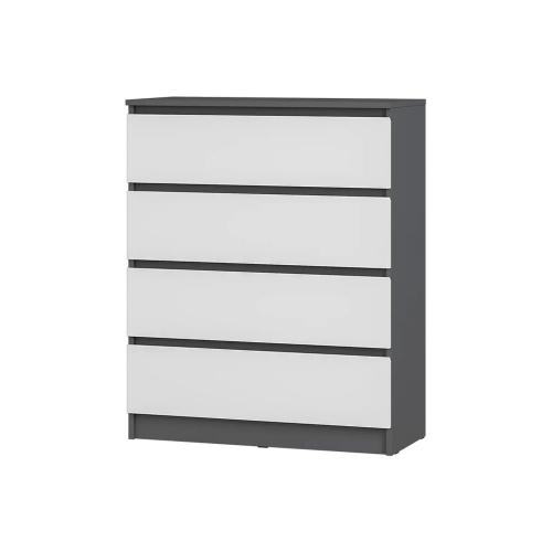 Фото Комод Шарм КМ-02, Графит, Белый