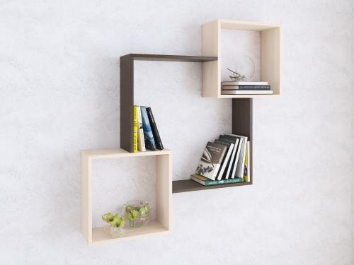 Фото Полка навесная ПН-2, венге/дуб молочный