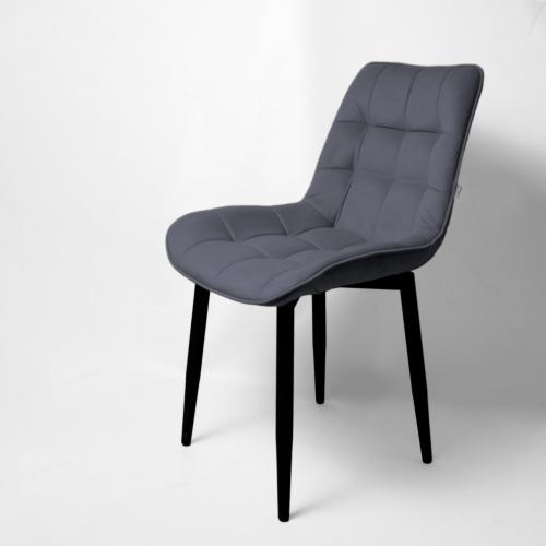 Фото Стул "Бостон" черный матовый Velutto 32 графит