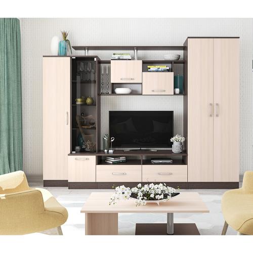 Фото Стенка в гостиную Оскар-5, венге