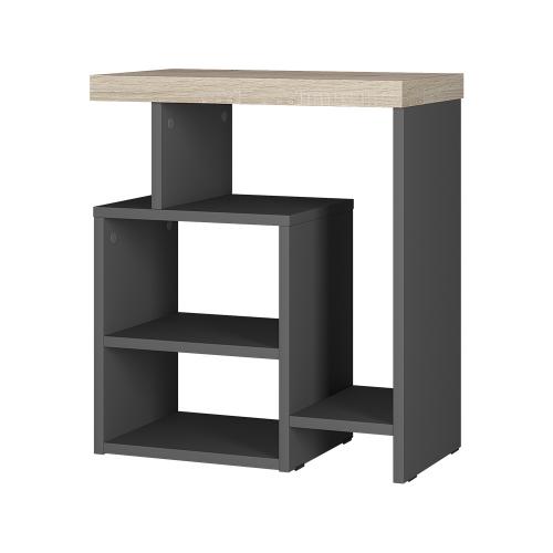 Фото Стол журнальный "Роза" СЖ-01 графит/дуб кера