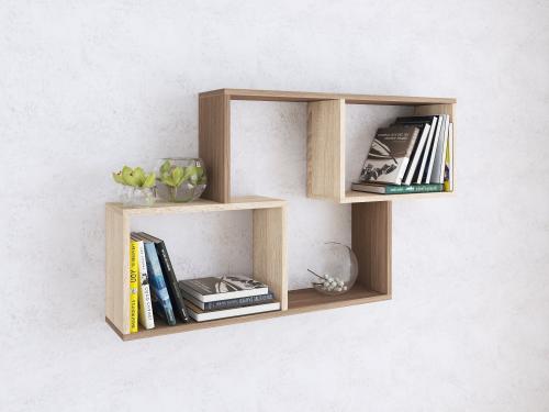 Фото Полка навесная ПН-3, ясень шимо/дуб сонома