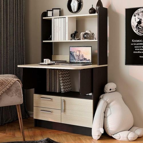 Фото Стол письменный с надстройкой Рокки