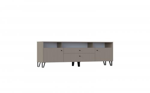 Фото Тумба ТВ Оливия (малая), Глиняный серый, Шарли Мокко