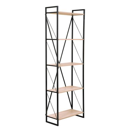 Фото Стеллаж Скарлетт, Дуб сонома, Черный