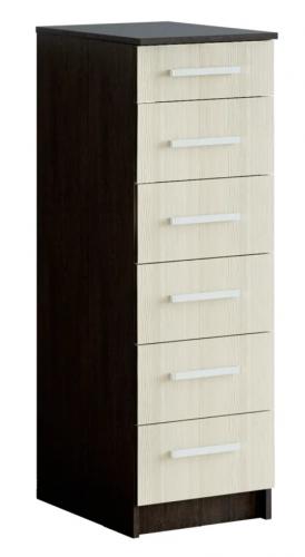 Фото Комод высокий Фиеста, венге/лоредо