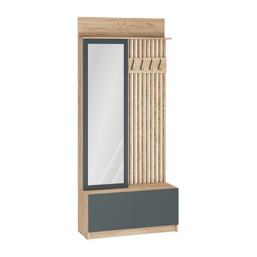 Фото Вешалка Стоуби, дуб крафт/графит