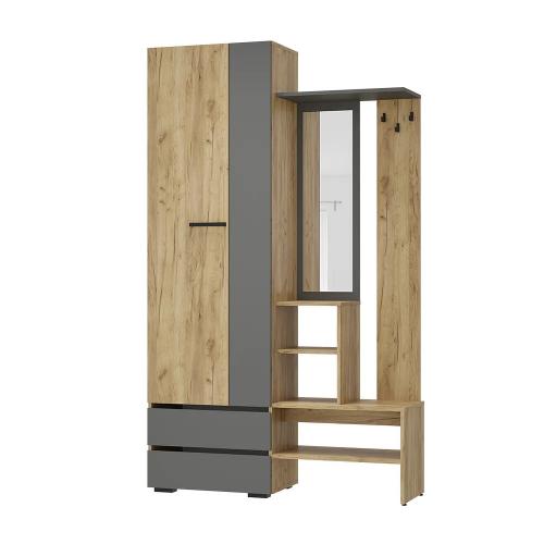 Фото Прихожая Твист ПР-04, Крафт, Графит