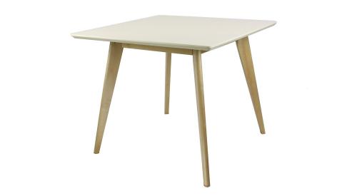 Фото Стол обеденный Олсон Мини 90, слоновая кость/натуральный