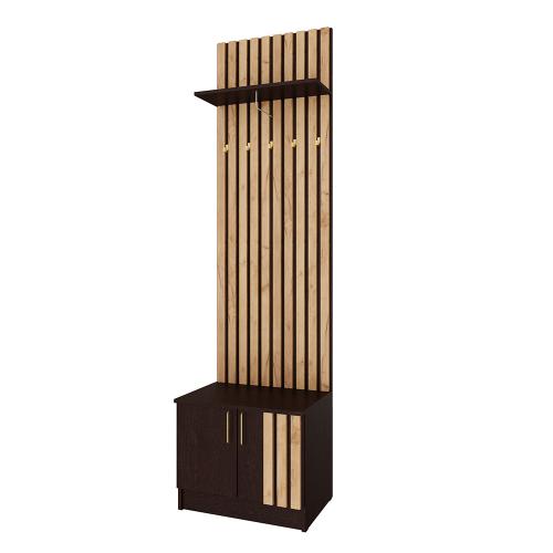 Фото Тумба с вешалкой Кано 600 КПТВ-1, Венге, Дуб крафт золотой