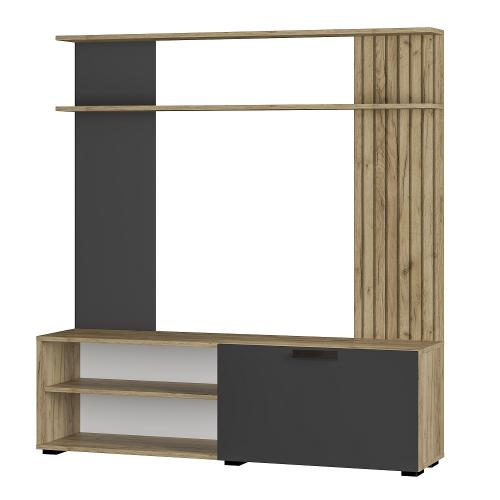 Фото Стенка в гостиную Мишель 1 ГС-05, Крафт;графит