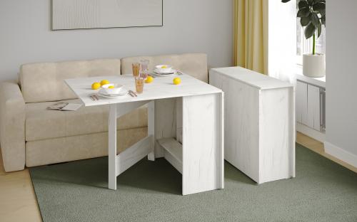 Фото Стол книжка, Дуб крафт белый