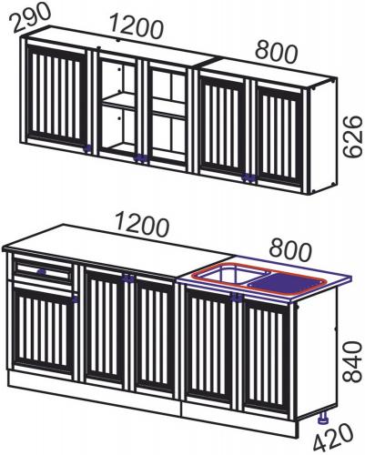 Фото Корпус готовой кухни Хозяюшка 2 м
