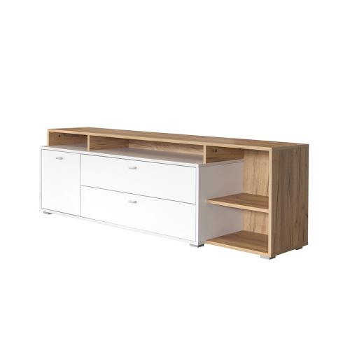 Фото Тумба Бэль 10.92, Белая; Дуб Золотой