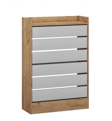 Фото Обувница закртыая Ямайка ЯПТ-2, дуб крафт/белый