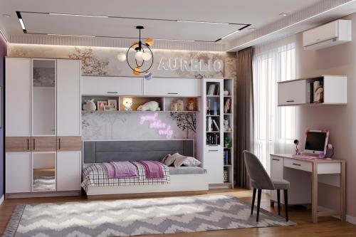 Фото Детская Аурелио. Комплект 3, Блэквуд сатиновый, Белый