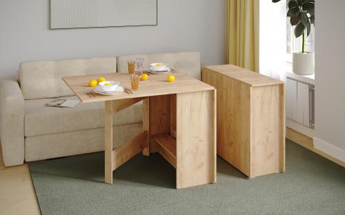 Фото Стол книжка, Дуб крафт золотой