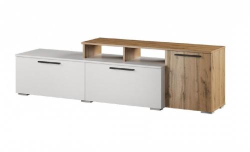 Фото Альберо Тумба ТВ малая белый/дуб вотан