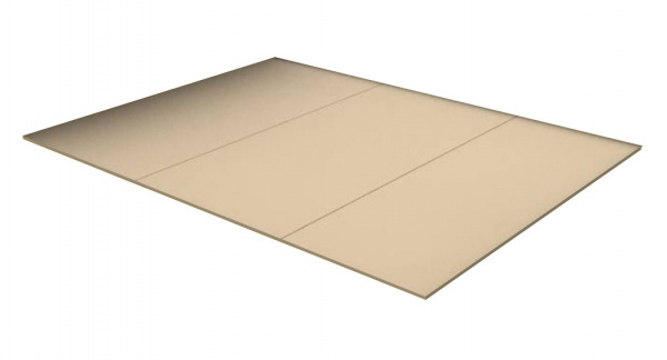 Фото Кровать с настилом ЛДСП Дели 160х200, дуб молочный/шоколад